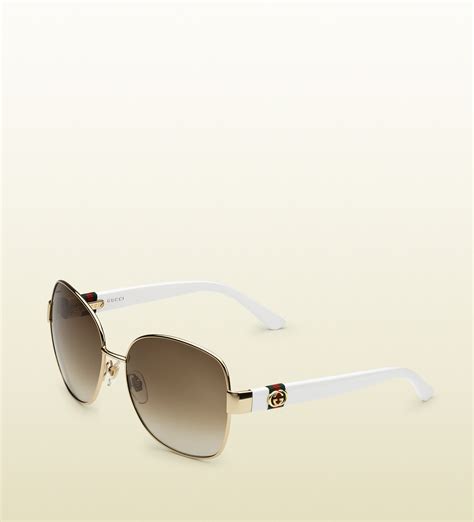 gucci sunglasses with gold trim|gucci sunglasses gold women sunglasses.